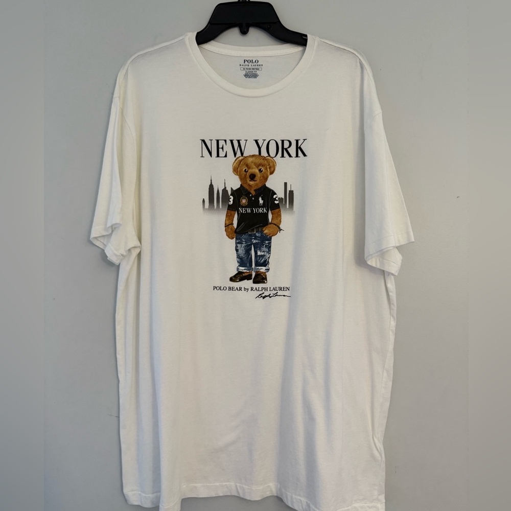 Polo by Ralph Lauren White New York Polo Bear Graphic Tee